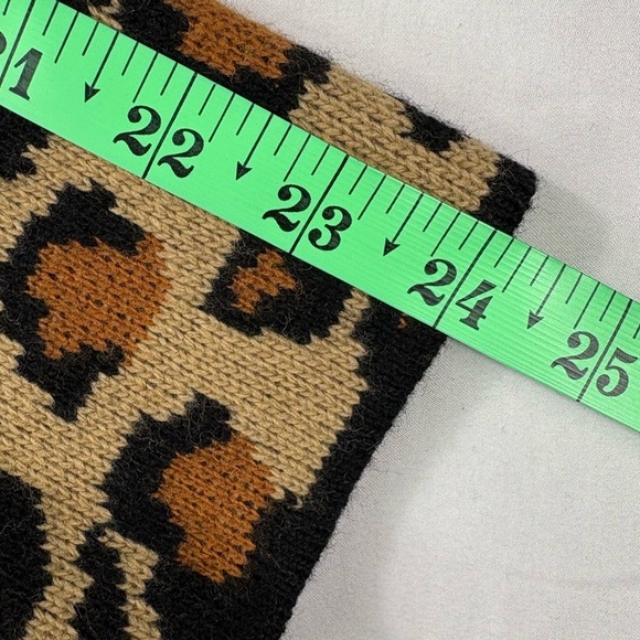 Talbots Wool Blend Leopard Print Open Front Sweater Blazer - Picture 11 of 14